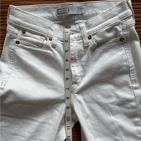 NWOT AYR The Bomb Pop Jeans in White Size 25L - Picture 6 of 9